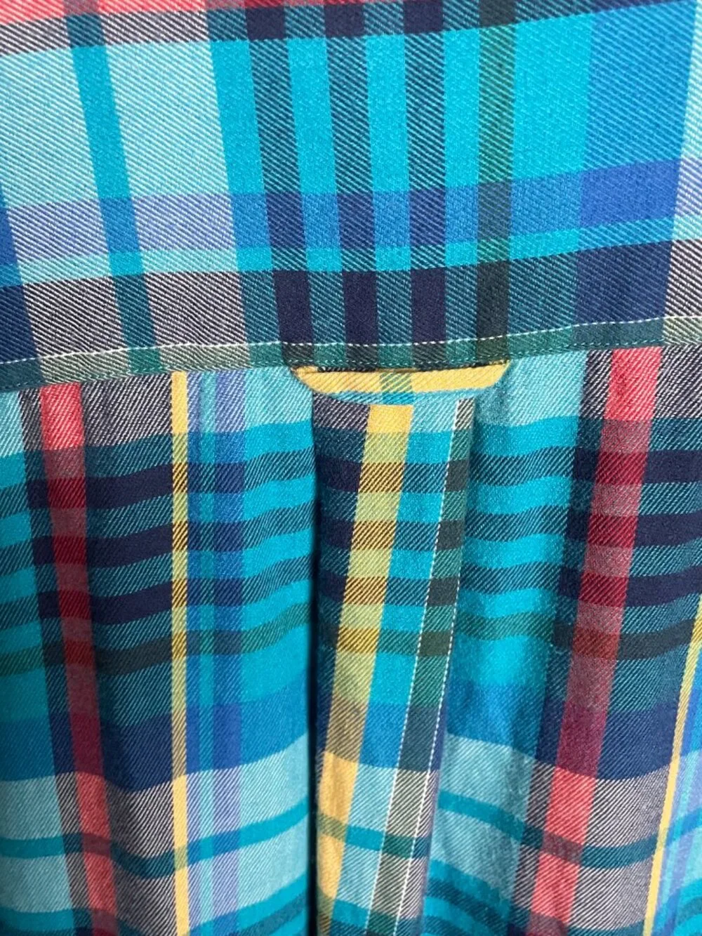 Gant Madras Plaid Button Up Shirt - Cotton/Cashmere Blend - Size L - Picture 5 of 9